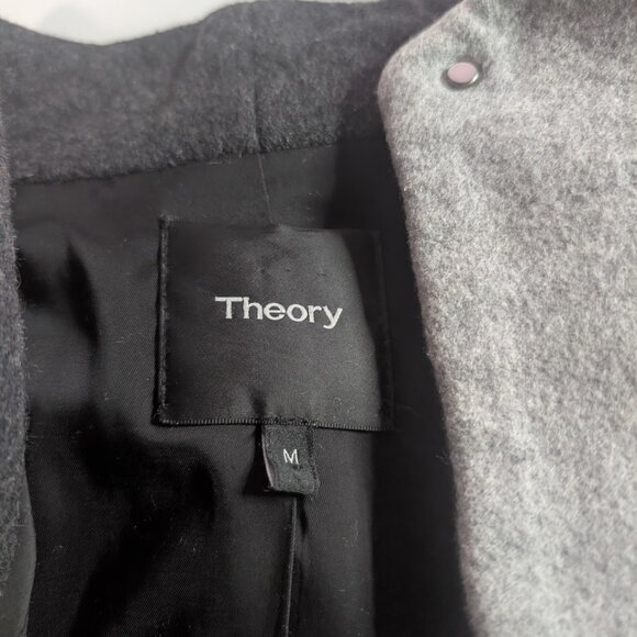 Theory | Naomo Hi-Neck Wool-Cashmere Jacket - Picture 8 of 12
